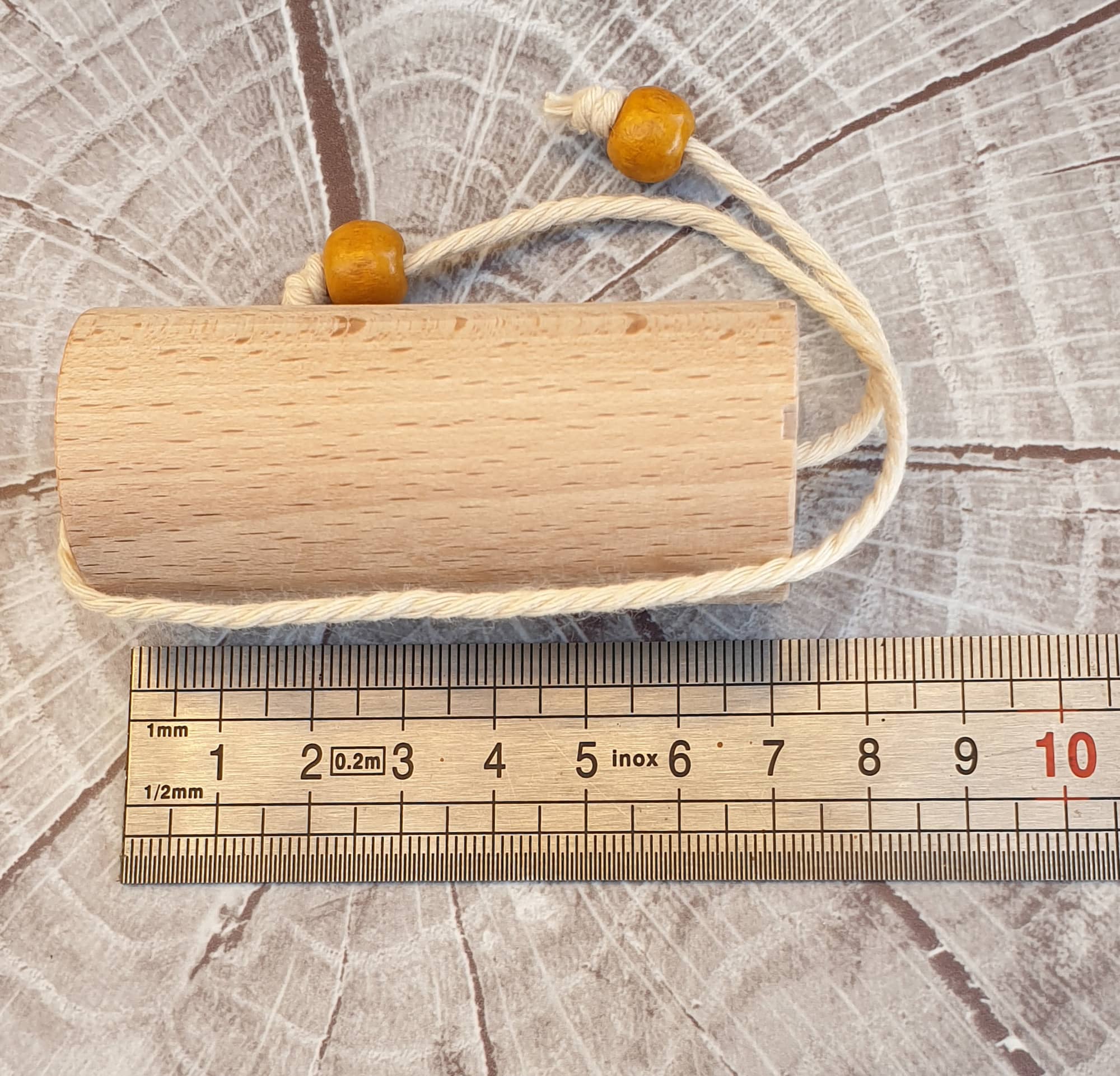 PENDULO HEBREO en madera de Haya 70x30 milimetors - Imagen 2