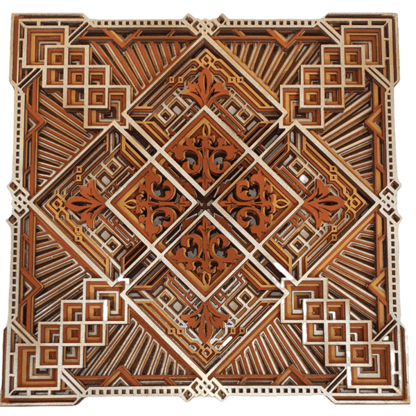 Mandala de madera artesano decoracion pared