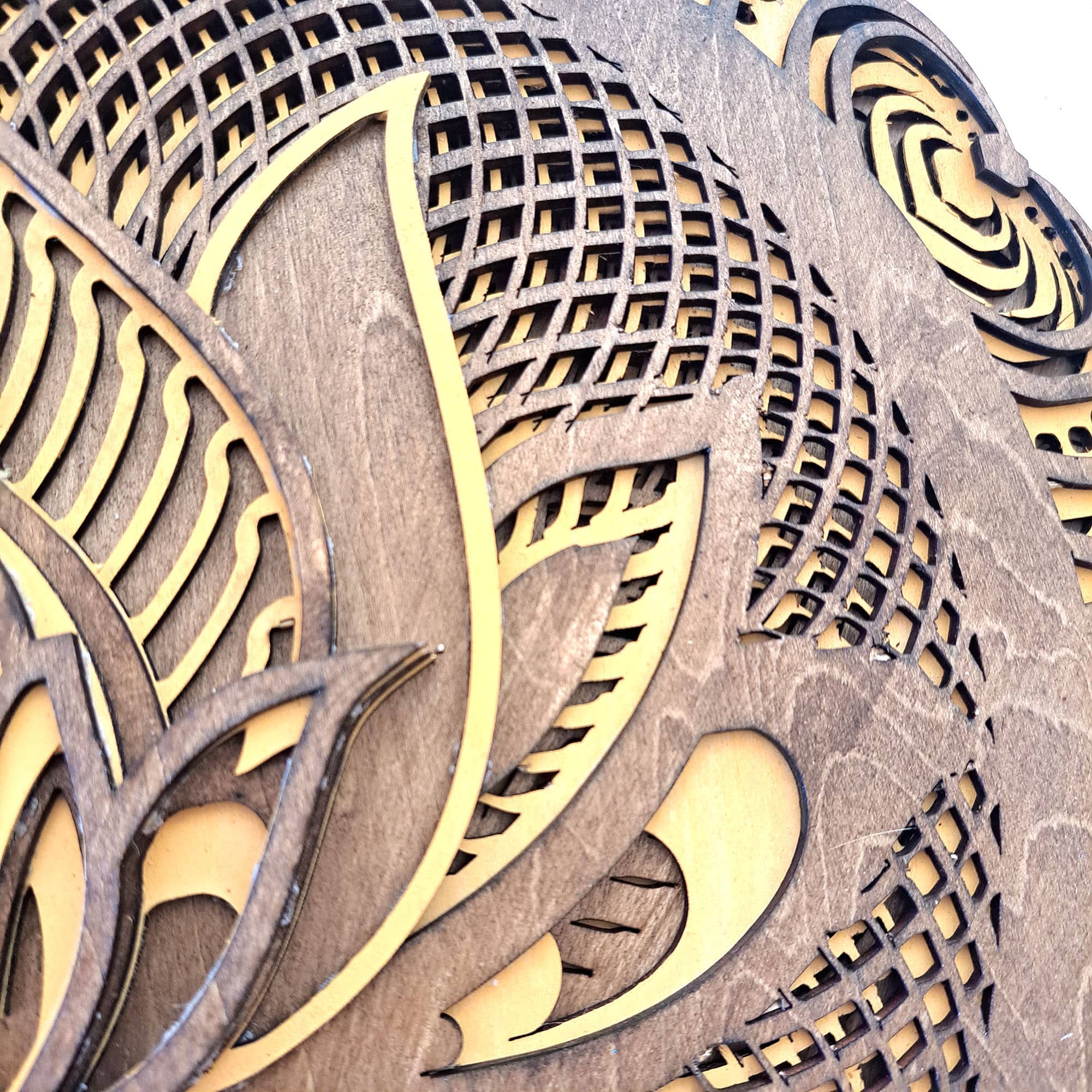 Mándala de madera 3D 11 capas m1 - Imagen 3