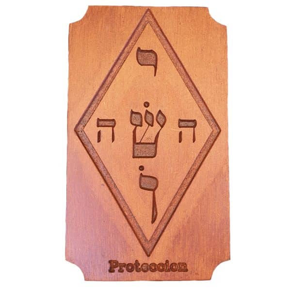 Simbolo de proteccion madera artesano decoracion pared