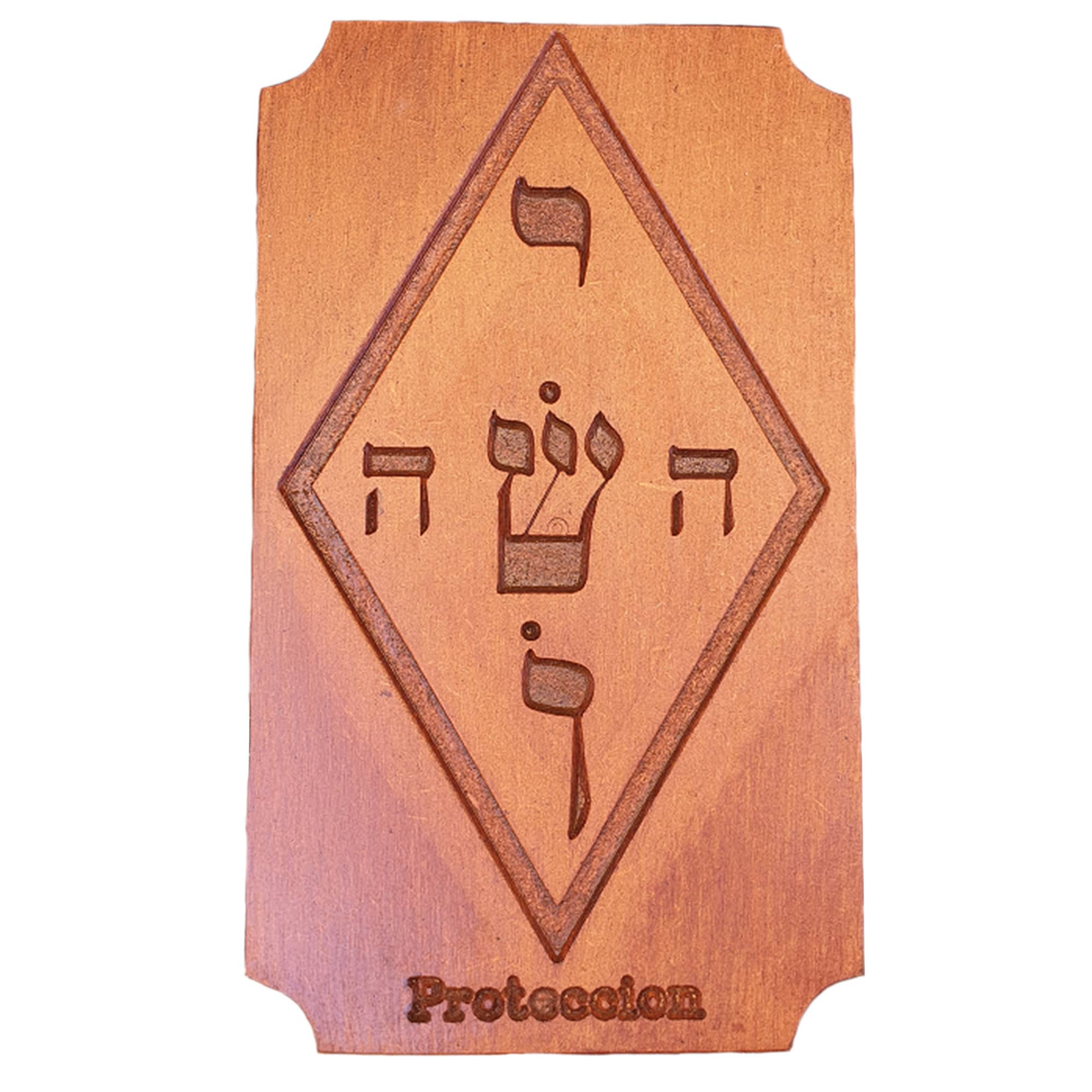 Simbolo de proteccion madera artesano decoracion pared