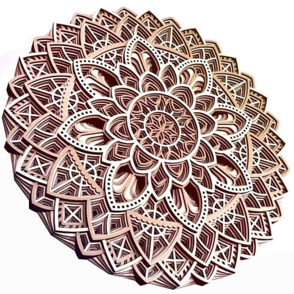 mandala multicapa madera artesanal