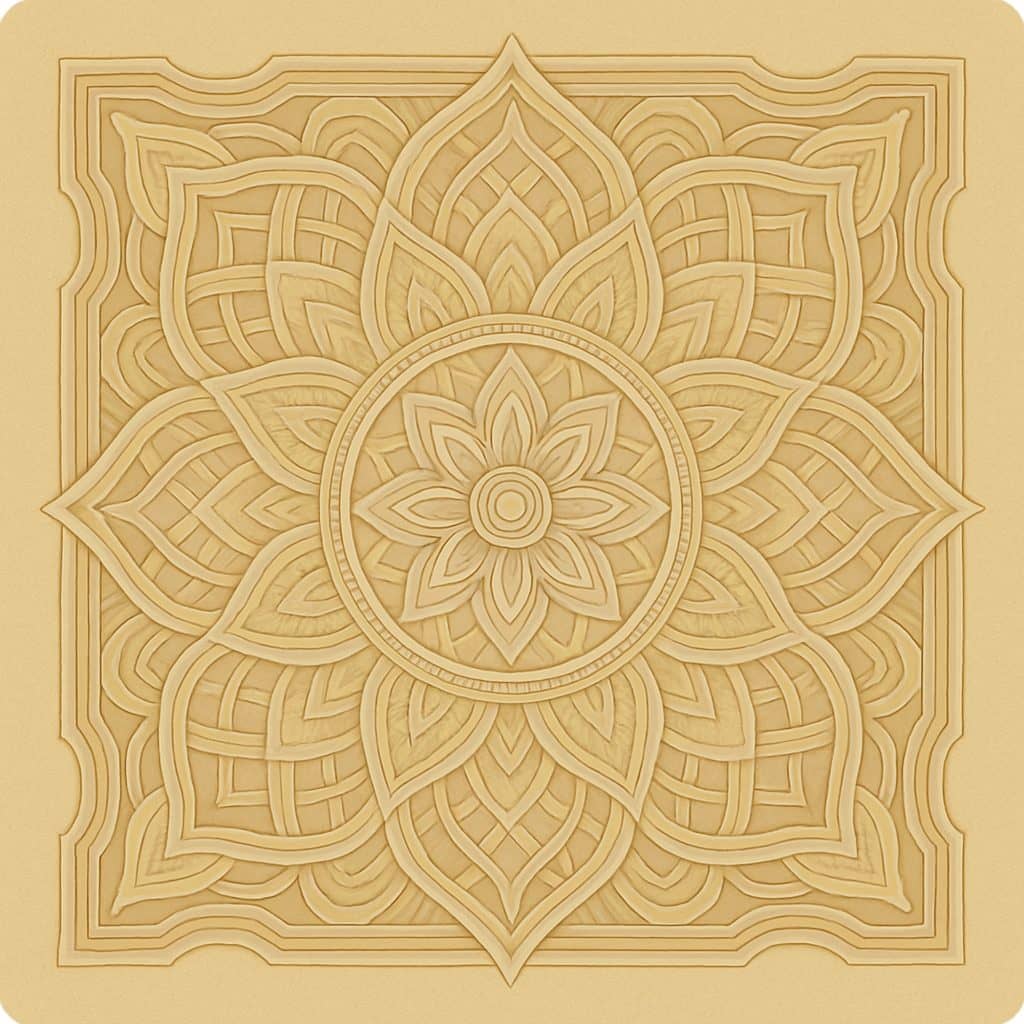 como mandalas de madera