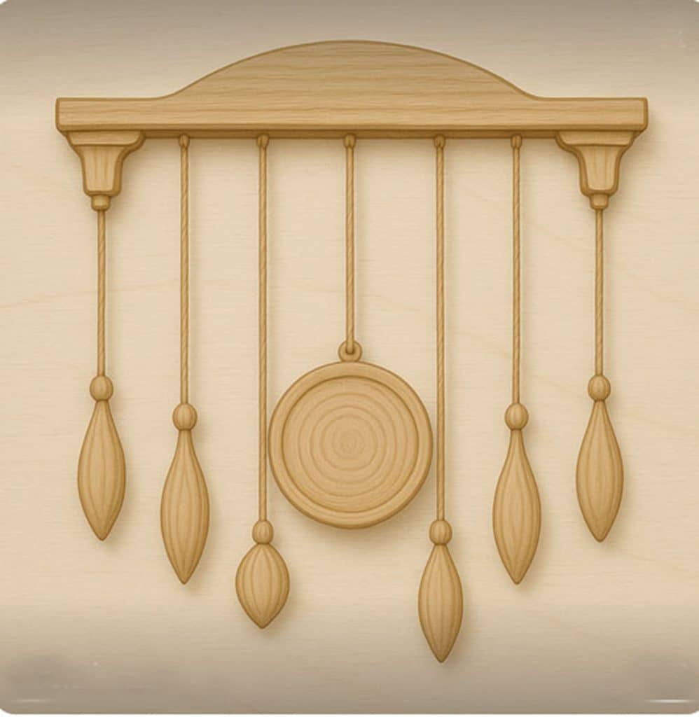 pendulo de madera como hacer artesano barato