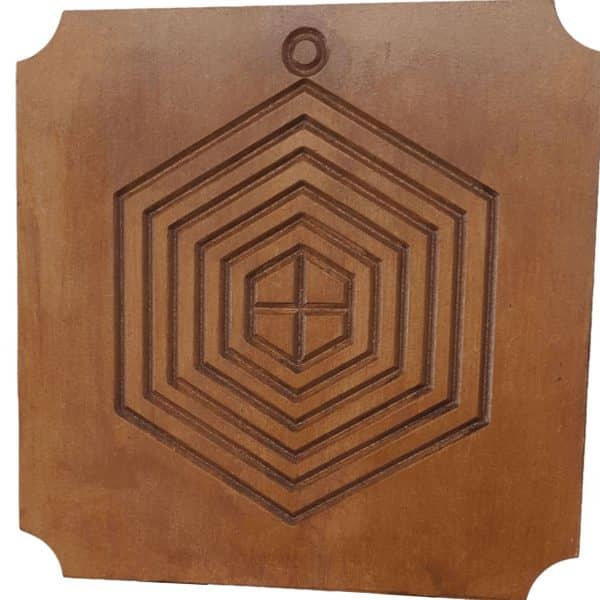 simbolo escudo maguico madera artesano barato