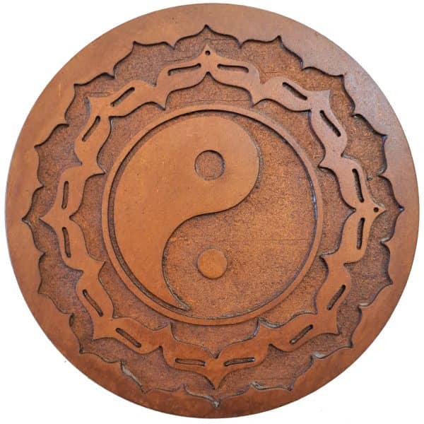 simbolo Yin Yan madera artesanal